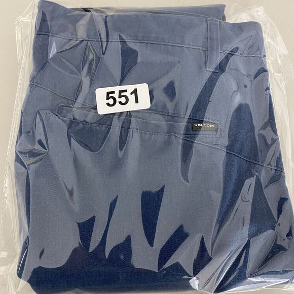 Volcom Pants Mens Size 38x31 Blue Chino Golf Casual Workwear - Picture 14 of 16